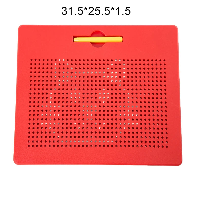 Magnetic Drawing Board Magnetized Board For Children Travel Activities Montessori Education Toy Magnet Ball Pad Magnetic Stylus