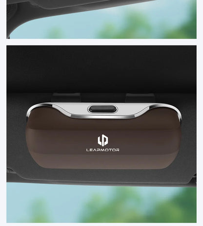 For Leapmotor C10 C16 T03 C11 Car Glasses Box Portable Car Sunglasses Holder In The Car Driving Glasses Holder Eyeglass Case