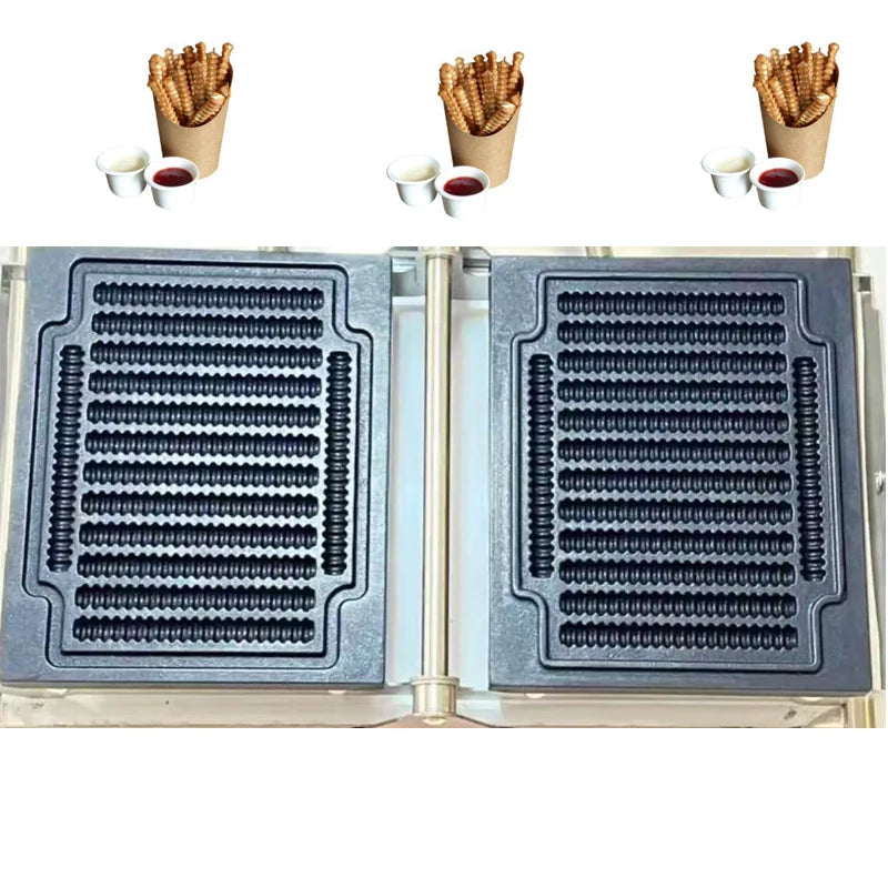 French Fries Waffle Pommes Maker Electric Waffle Stick Maker Machine Baker Iron Stainless Steel Waffle Fries