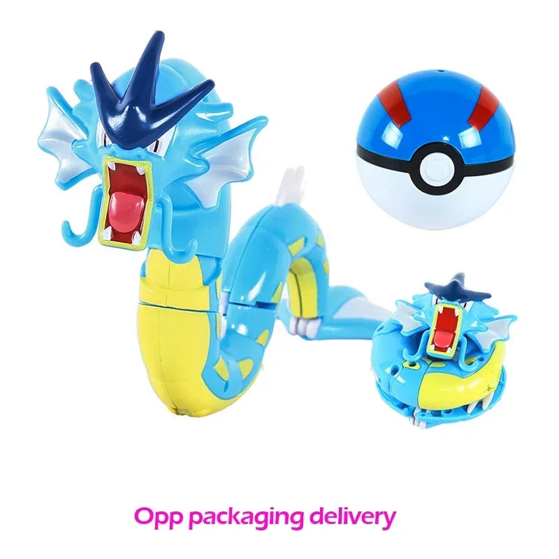 Pokemon Pokeball Figure Pikachu Dragonite Lapras Psyduck Mewtwo Gyarados Solgaleo Lunala Eevee Poke Ball Toy Kids Birthday Gift