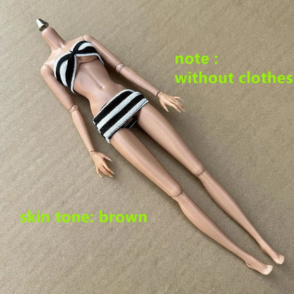 Original LULY Doll Body 2022 Version 8 Skin Tones High Quality Big Boobs 29CM 1/6 Replacement Body For Barbi/FR/IT Doll Heads