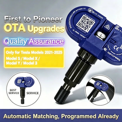 For Tesla Model 3 Y S X 2020-2024 Tire Pressure Monitor Sensors BLE Bluetooth TPMS Sensor Replaces 1490701-01-B 1490701-01-C