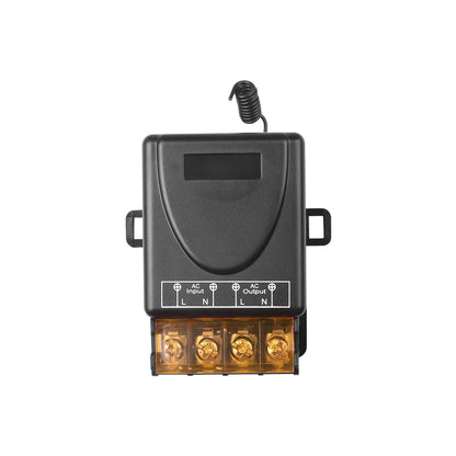 433Mhz Wireless Remote Control Switch AC 110V 220V 10A Relay 1CH Receiver Controller and 2botton RF 433 Mhz Transmitter