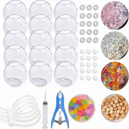 TPR DIY Ball Shell Kit Round Refillable DIY Stress Ball Making Kit Tear Resistant Soft Stress Ball Kit Kids Craft Projects