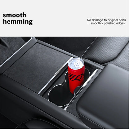 YZ Center Console Panel Sticker For Tesla Model 3/Y/YL Highland Juniper Electrostatic Adsorption Sticker Suede Film