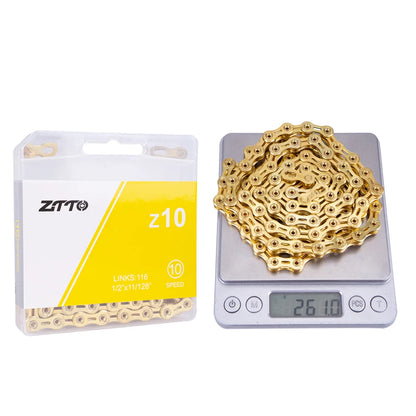 ZTTO MTB Road Bike 10 11 12 Speed Chain Bicycle Hollow Current With Missing Link High Quality 10S 11S 116 Links 12 S 126 Links