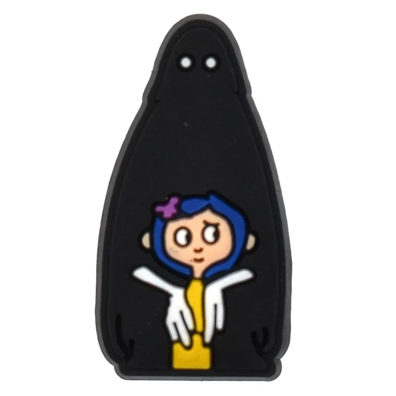 1-100pcs Halloween Ghost Mom PVC Shoes Charm Alligator Charm Accessories Fit Bracelet Wristband Kids Girl Boys love party gifts