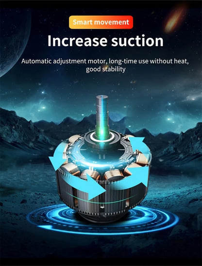 Car Cordless Vacuum Cleaner - High-Capacity Portable for Car Cleaning with Upgraded Aluminum Blade Suction Port, Powerful Motor