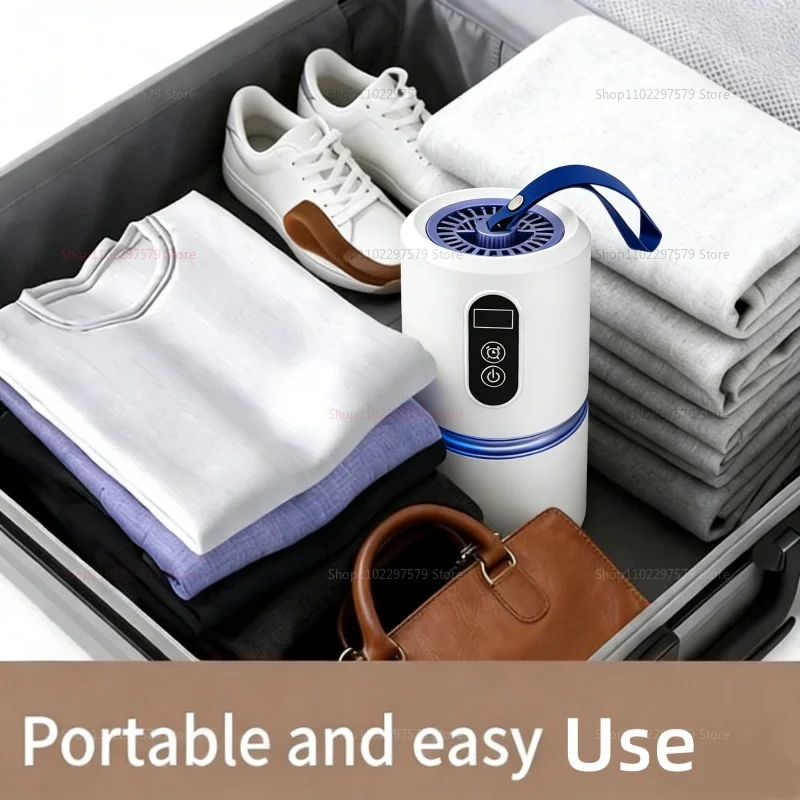 Household Clothes Dryer Mute Mini Laundry Dryer For Travel Dorms Foldable Electric Drying Machine Shoes Dryer With Dry Bag