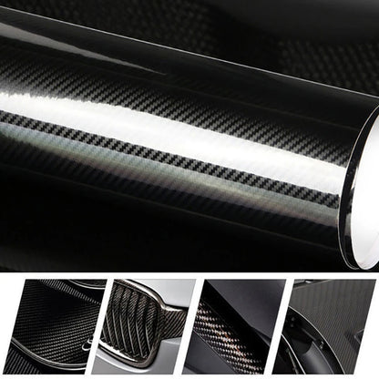 152*10/30cm Glossy 5D 6D Carbon Fiber Vinyl Wrap Car Stickers DIY Protective Film Auto Accessories Motorcycle Tablet Decal