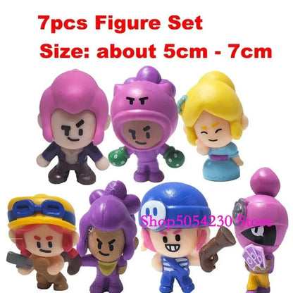 24pcs Anime Mini Figures Set Game Accessories Charms Poco Nita Cute Cartoon Heroes Home Decor Ornament for Birthday Present