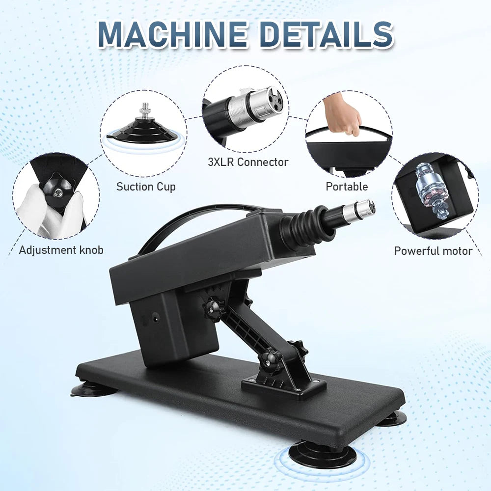 Reciprocating Linear Fuvk Machine with 3XLR Vagina Anal Thrusting Dildo Vibrator Love Machine Device Gun Adult Couple GIft Goods