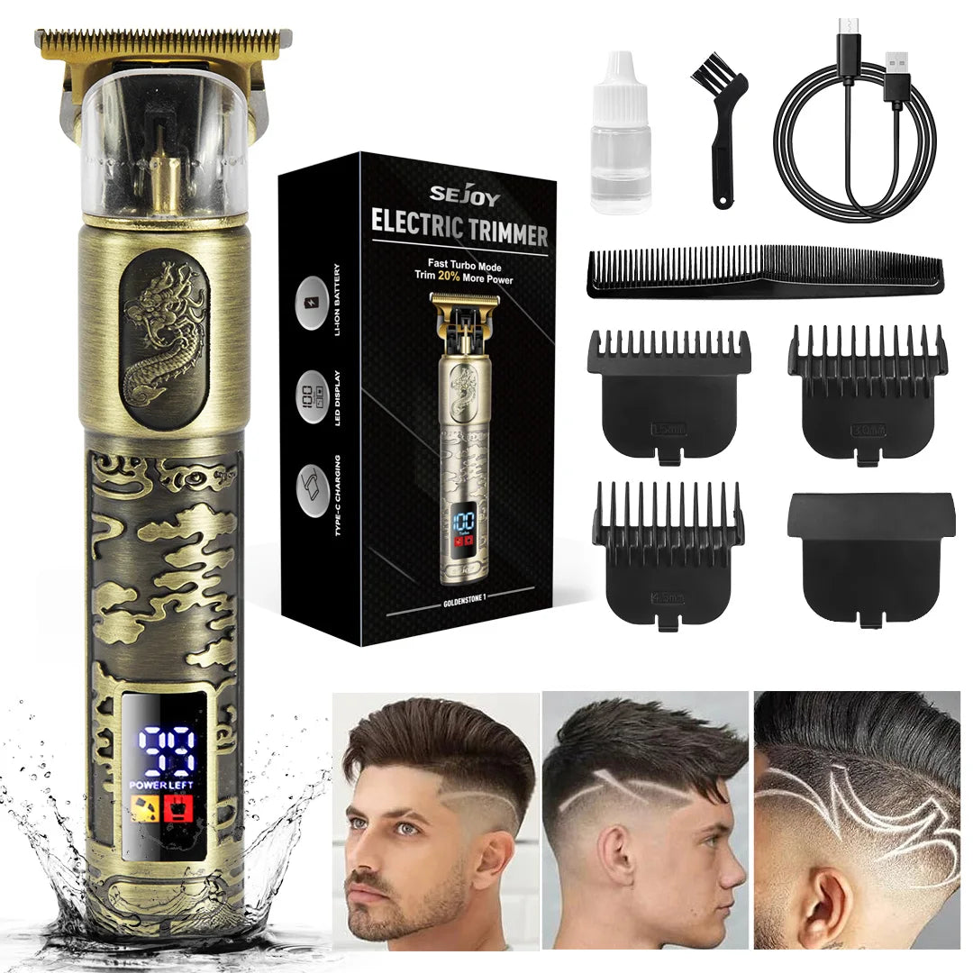 SEJOY Electric Hair Cutting Machine Adjustable Precision Professional Hair Clipper For Men Adults Kids Cordless Hair Trimmers