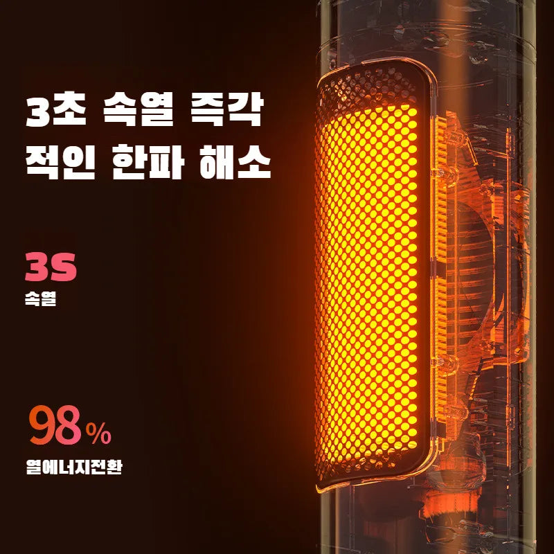 Remote control fan heater vertical floor electric heater household heater fan heater floor heater