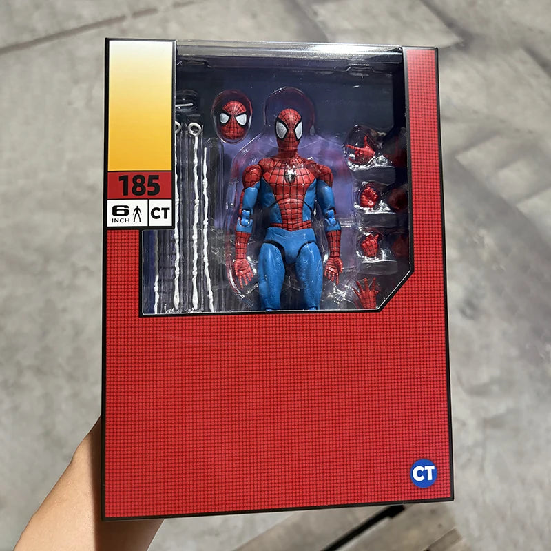 Ct Toys Spiderman Mafex 185 Classic Costume Anime Figure Ver Miles Morales 2099 Spider-man Action Figure Figurine Toys Gift