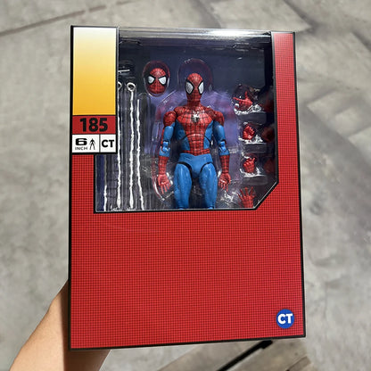 Ct Toys Spiderman Mafex 185 Classic Costume Anime Figure Ver Miles Morales 2099 Spider-man Action Figure Figurine Toys Gift