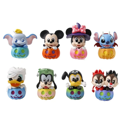 Mickey Mouse and Friends (Pumpkin Version) Halloween Limited Cosbi Blind Box Mini Figure Guess Pack Christmas Gifts