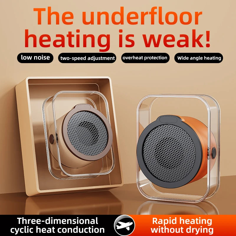 2025 High-power Household Electric Heater Office Desktop Heater Winter Dormitory Electric Heater Bedroom Energy-saving Heater