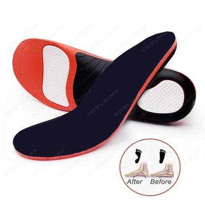 Orthopedic Insoles Orthotics Flat Foot Arch Support Inserts Work Orthopedic Shoes Soles For Men Woman Heel Plantar Fasciitis