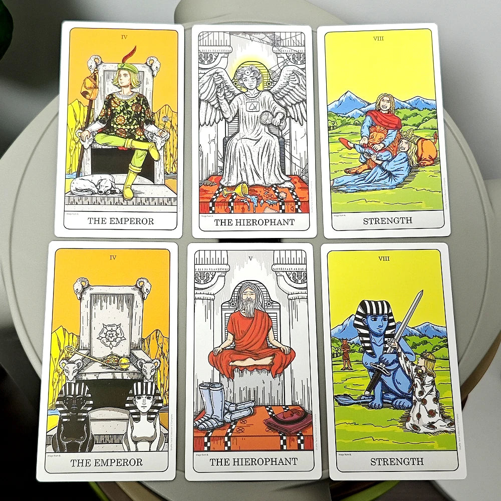 Shuffle Tarot Collection C (Complete A&B 116cards with Silver Gilded Edges) 12*7cm Shuffled World of RWS Tarot Deck In Rigid Box