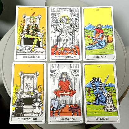 Shuffle Tarot Collection C (Complete A&B 116cards with Silver Gilded Edges) 12*7cm Shuffled World of RWS Tarot Deck In Rigid Box