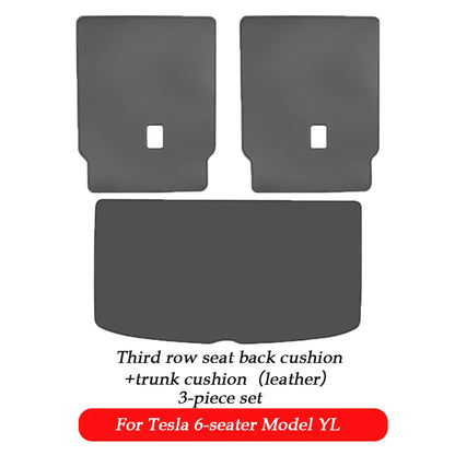 For Tesla Model Y L Launch 2025 2026+ Back Seat Cover 2PCS Leather Protector Wear-Resistant Kick Seatback Mats Accessories