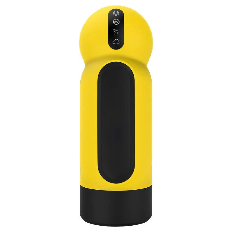 New Automatic Male Realistic Double Penetration Channel Vibration Deep Throat Vagina Heating Voice Pocket Cat Adult Sex Toy