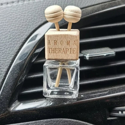 1/5PCS Car Ornament Air Conditioner Perfume Empty Bottle Indoor Cute Aromatherapy Clip Air Vent Perfume Bottle Clip Glass