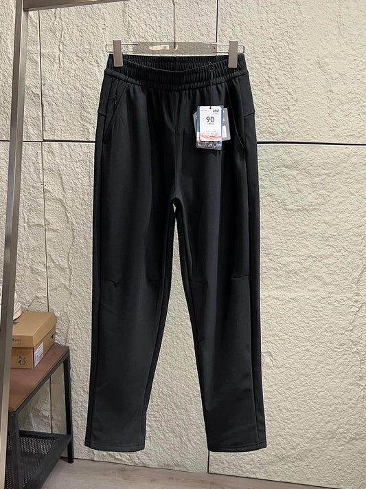 Outdoor Softshell down Pants Thickened Winter Commuting Trousers Men's Youth Fashion Warm Casual Nylon Spandex Fabric
