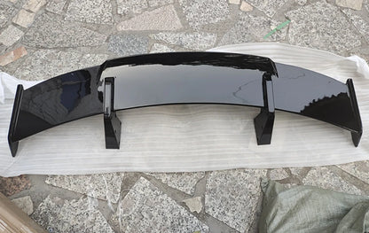 Car Modification Universal Tail Wing Without Punching MP Large Tail Fixed Wing Carbon Grain GT Tail Spoiler Car accessories