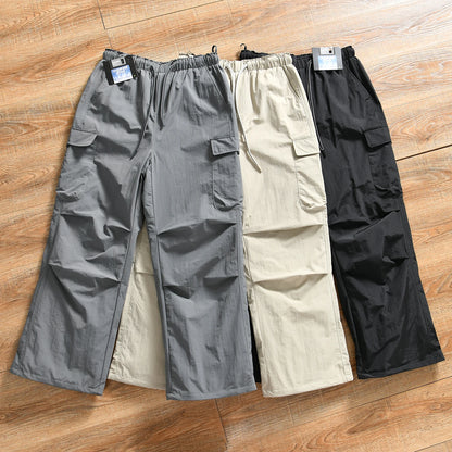 Winter Thickened Men's Outdoor down Trousers Windproof Waterproof Warm Not Bulky 90 down Straight Leg Long Pants Youth Fashion