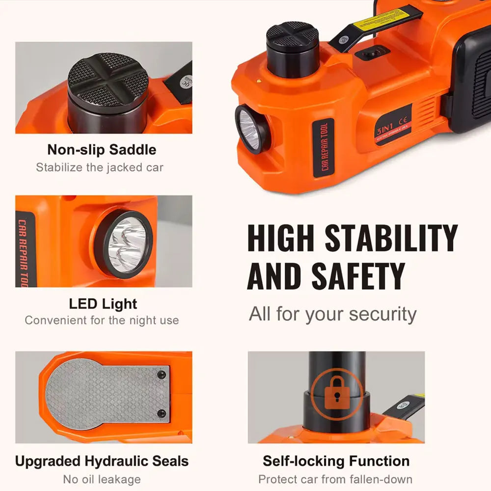 5Ton 12V DC Automotive Car Electric Floor Jack  Garage and Emergency Equipment Auto Electric Jack Auto Jack Lifting Equipment