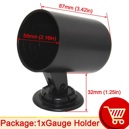 2" Turbo Boost Gauge 52mm Smoke Lens with Sensor Boost Gauge Bar Psi/Vacuum/Water Temp/Oil Pressure/Voltmeter/Tachometer RPM