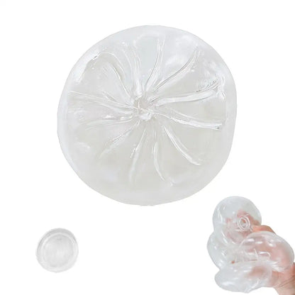 5/1PcsDIY Steamed Bun Stress Relief Toy Sensory Fidgets Toy Simulated Food Slow-rebound Decompression Toy