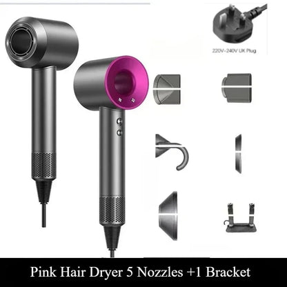 2026 Home Travel Professional Leafless Wall-mounted Hair Dryer Negative Ion with Air Collecting Scattering Nozzle Salon Tool