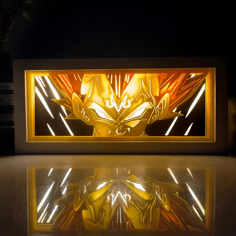 Anime Series Paper-Cut Light Room Bedroom Night Light Remote Control Colorful Light Box Atmosphere Light
