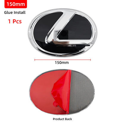 3D Front Grille Emblem Rear Trunk Badge Replacement Sticker for Lexus GS GX IS LS LX NX RX RX270 Ct200h IS250 ES 220D IS300