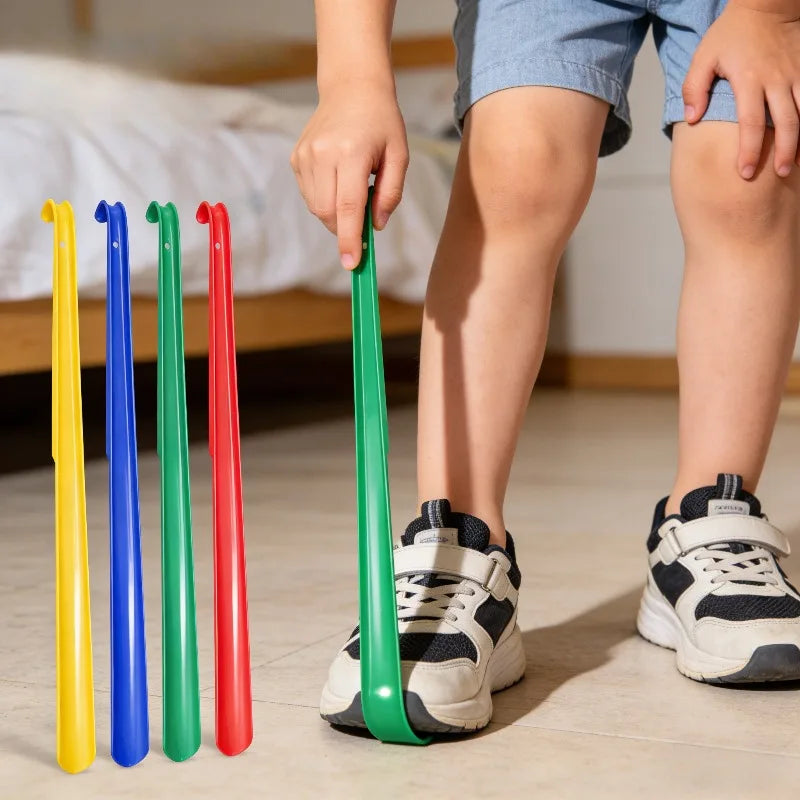 59cm Plastic Long Handle Shoe Horn Thickened Lazy Shoe Helper Easy Wear for Home