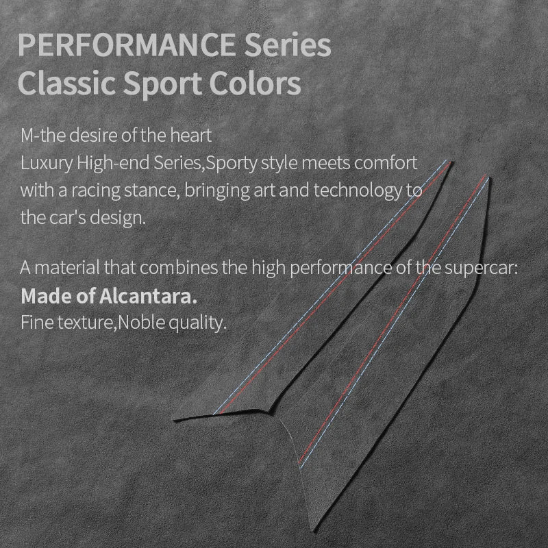 For BMW 2er Two-Door G42 3er i3 G20 G28 4er i4 G23 Center Console Side Trim Sticker Car Interior Accessories Made of Alcantara
