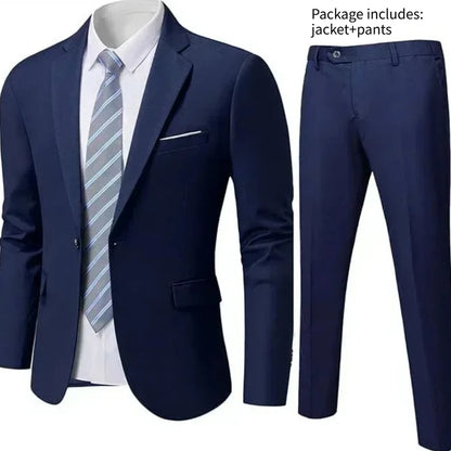 Elegant Men Suit For Wedding 3 Pieces 2 Sets Jackets Vest Pants Blazers Full Fashion Slim Fit Coats 2025 Formal Classic Costume
