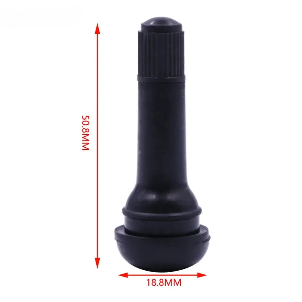20/50/100pcs Universal Snap-in Car Tubeless Tyre Valve Stems Rubber Alloy Vacuum Tire Air Valve for Auto Motorcycle