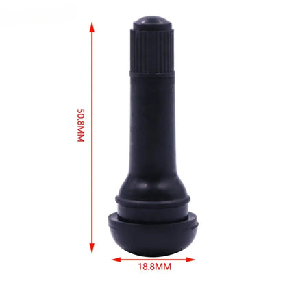 20/50/100pcs Universal Snap-in Car Tubeless Tyre Valve Stems Rubber Alloy Vacuum Tire Air Valve for Auto Motorcycle