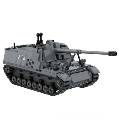 WW2 Tiger E Tank Ferdinand Nashorn Heavy Destroyer German Army Building Block Toy Bricks Set Gift