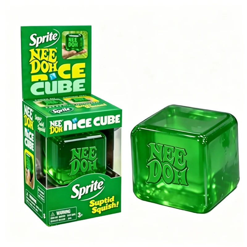 @Schylling Needoh Nice Cube Sensory Nice-Sicle Stress Relief Squishy Cube Anti-Anxiety Squeeze Object For Focus ADHD Population