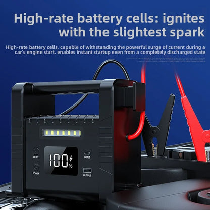 Emergency Power Supply for Car Jump Starter 12V Portable Battery Booster Pack for Dead Car Battery Emergency Starting Power