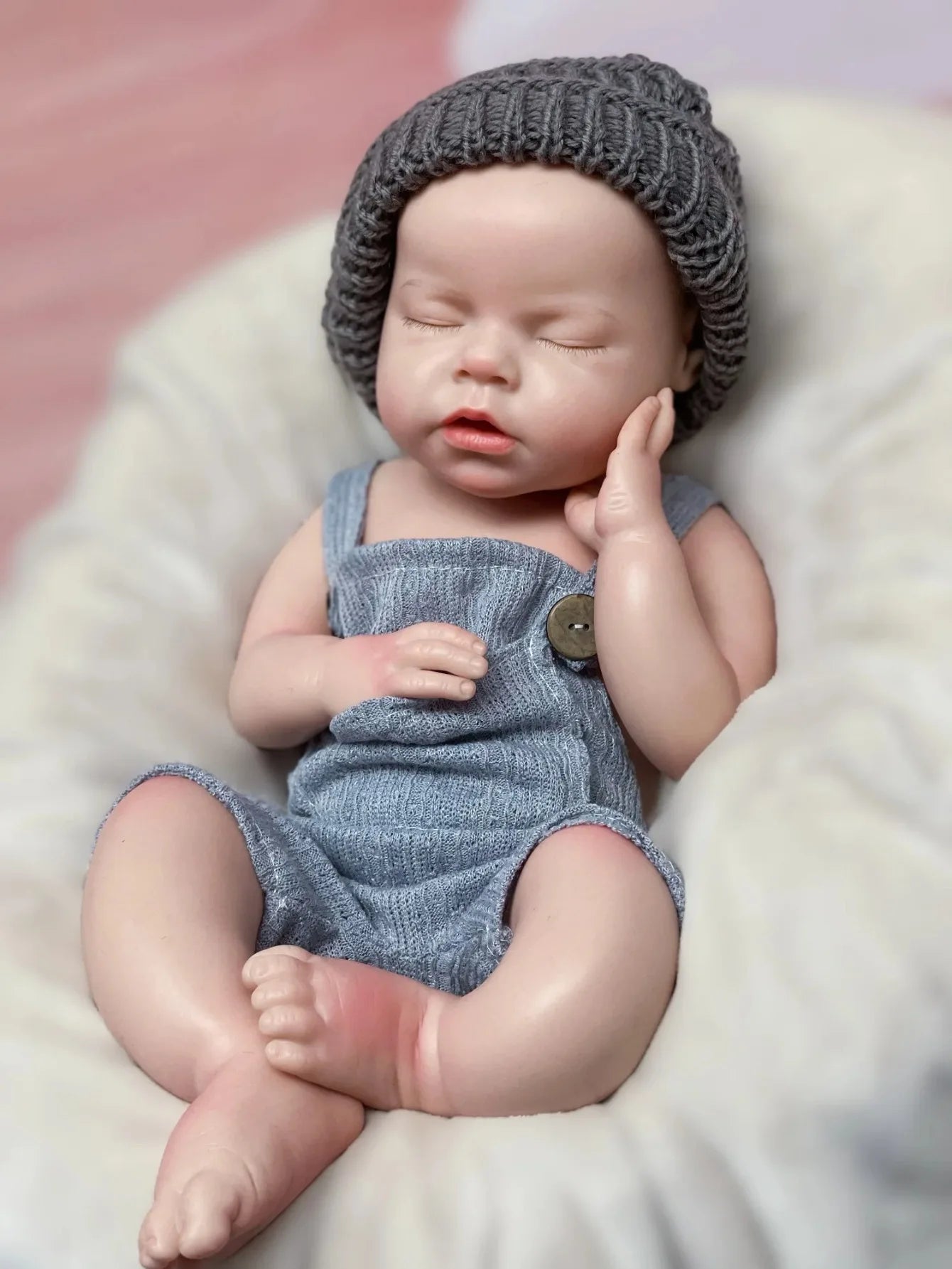 20 Inch Full Body Silicone Doll Reborn Baby Doll Noah Handmade Lifelike Doll With Feeding Bottle