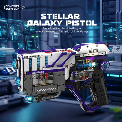 Simulated mechanical pistol creative toys ornament MOC building blocks toys educational model assembly toys birthday gift