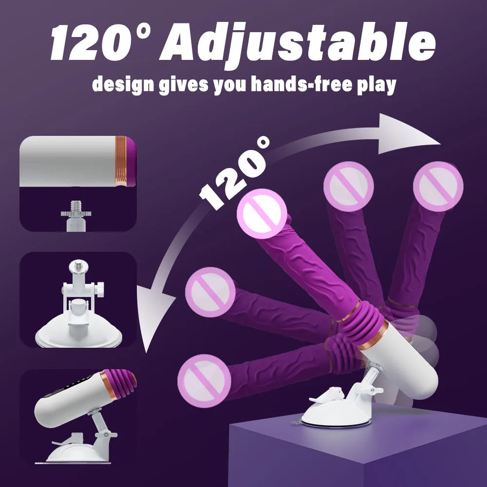Automatic Thrusting Dildo for Women Remote Control Realistic Telescopic Vibrator With Suction Cup Sex Toys Adult Sex Machine
