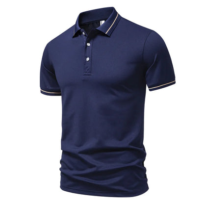 2026 Summer Casual Sports Quick-Drying Lapel Short-Sleeved POLO Shirt 6 Solid Color Shirt Cycling Suit Fitness Suit For Men 2XL