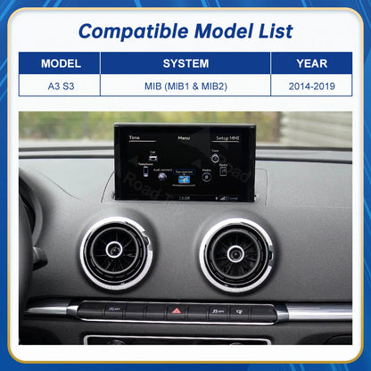 CN Road Top 12.3 Inch Touch Display For Audi A3 S3 2014-2019 Multimedia Player Andriod Auto Link GPS Carplay Screen Car Play